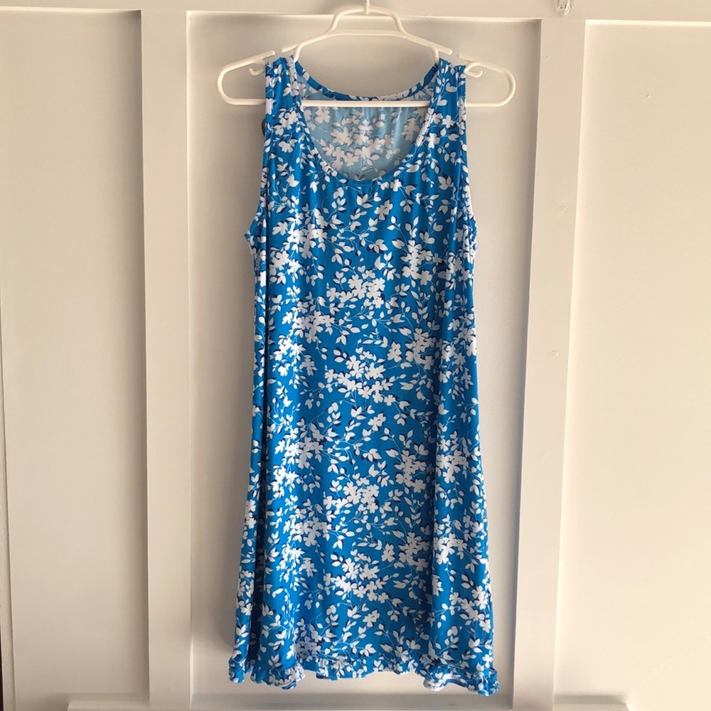 Draper James blue floral nightgown